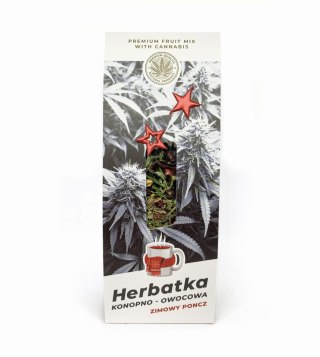 Limitowana Herbatka Owocowo-Korzenna do Zimowego Relaksu – Liście Konopi Felina, Pomarańcza i Przyprawy – 45 g