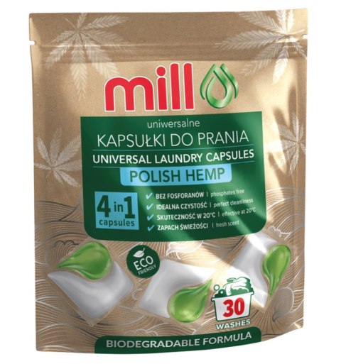 Ekskluzywne Perły Piorące 4w1 do Pielęgnacji Garderoby – Szlachetny Ekstrakt Konopny – 30 szt.