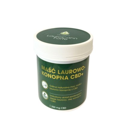 Intensywnie Kojąca Maść Forte 20% na Mięśnie i Stawy – Synergia CBD i Lauru – 250 ml