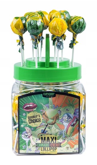 Energetyzujący Lizak Degustacyjny – Esencja Konopi i Kofeina – 12 g