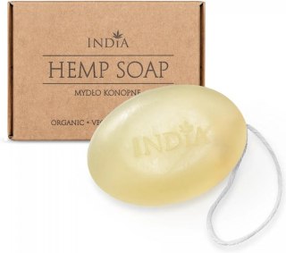 Wegańskie Mydło w Kostce do Pielęgnacji Ciała – Olej Konopny, Kokos i Gliceryna – 90 g