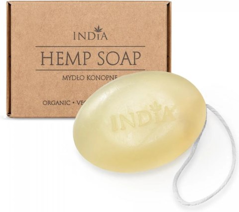 Wegańskie Mydło w Kostce do Pielęgnacji Ciała – Olej Konopny, Kokos i Gliceryna – 90 g