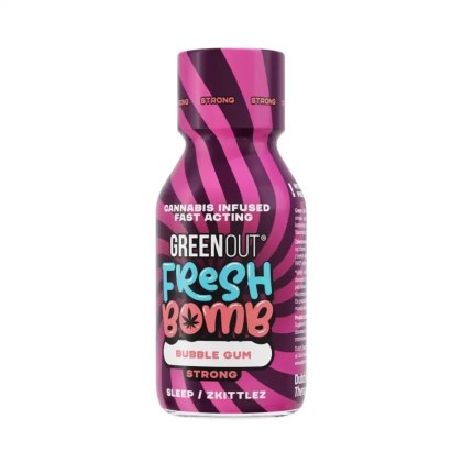 Skoncentrowany Shot Konopny Fresh Bomb Strong (Bubble Gum) – Profil Terpenowy Zkittlez – 100 ml