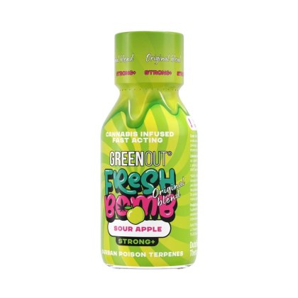 Witalizujący Shot Konopny Original Blend Strong+ (Sour Apple) – Durban Poison – 100 ml