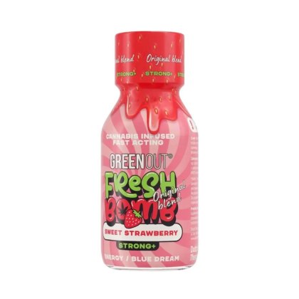 Witalizujący Shot Konopny Strong+ (Sweet Strawberry) – Blue Dream – 100 ml