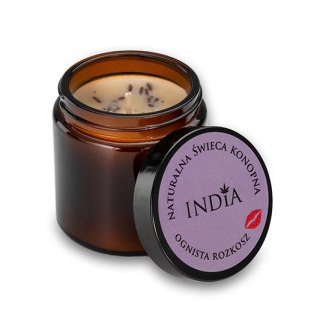 Zmysłowa Świeca do Wnętrz i Masażu – Wosk Sojowy, Olej Konopny i Lawenda – 90 g