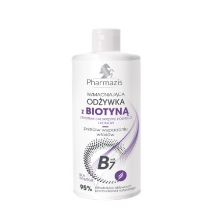 Wzmacniająca Odżywka do Włosów – Biotyna, Ekstrakt ze Skrzypu i Konopie – 250 ml