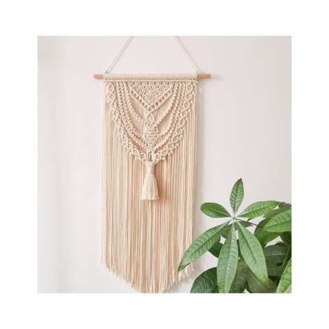 Makrama Wisząca na Ścianę - Styl Boho - 80 cm