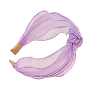 Opaska do Włosów - Fioletowa Turbanka