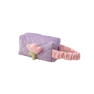 Organizer na Kosmetyki – Fioletowy w Tulipany – 20x13 cm