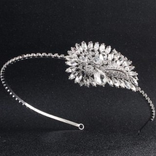 Ślubna Ozdoba do Włosów – Kryształy i Cyrkonie - śr. 12,5 cm
