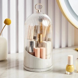 Obrotowy Organizer na Pędzle – Transparentny – 11,2 cm