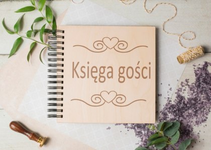 Księga Gości z Grawerem – 22x22 cm