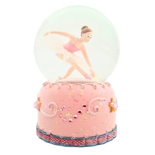 Pozytywka Baletnica w Szklanej Kuli – Różowa – Śr. 8 cm