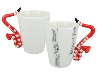 Kubek Porcelanowy - Saksofon - 400 ml