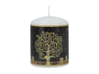 Świeca Dekoracyjna: Drzewo Życia (G. Klimt) – 9 x 7 cm