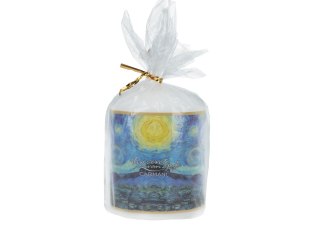 Świeca Dekoracyjna: Gwiaździsta Noc (V. van Gogh) – 9 x 7 cm