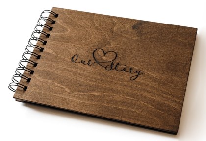 Album Drewniany na Zdjęcia - Our Story – 22x30 cm