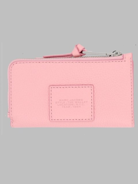 Portfel MARC JACOBS The Leather Slim Wallet - Różowy - 14 x 8 cm