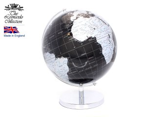 Globus Dekoracyjny Black & Silver - wys. 34 cm