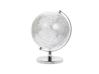 Globus Dekoracyjny White & Silver - wys. 34 cm