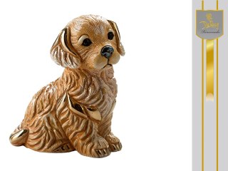 Rzeźba Dekoracyjna - Szczeniak Golden Retriever - 7x8 cm