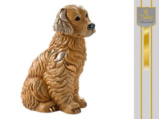 Rzeźba Dekoracyjna - Pies Golden Retriever - 10x12 cm