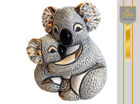 Rzeźba Dekoracyjna - Koala z Młodym - 11 cm