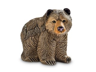 Rzeźba Dekoracyjna - Niedźwiedź Grizzly - 7x7 cm