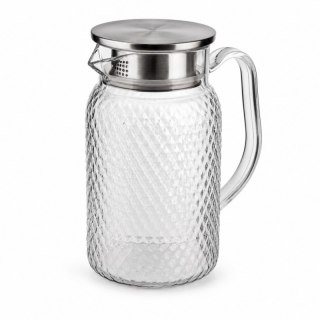 Dzbanek ze Szkła Borokrzemowego z Pokrywką i Sitkiem – 1000 ml