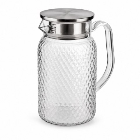 Dzbanek ze Szkła Borokrzemowego z Pokrywką i Sitkiem – 1000 ml