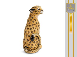 Rzeźba Dekoracyjna - Siedzący Gepard - 9x13 cm