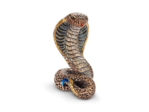 Rzeźba Dekoracyjna - Kobra - 6 × 12 cm