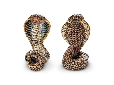 Rzeźba Dekoracyjna - Kobra - 6 × 12 cm