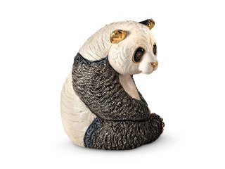 Rzeźba Dekoracyjna - Siedząca Panda - 8x10 cm