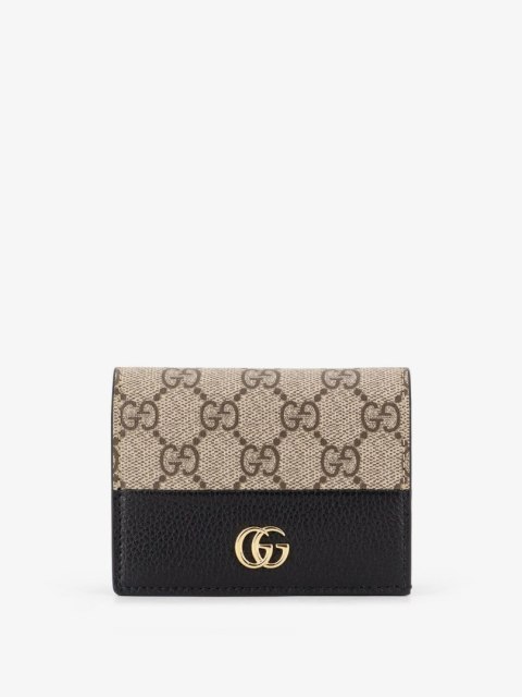 Portfel GUCCI GG Supreme - Brązowy - 11 x 8 cm