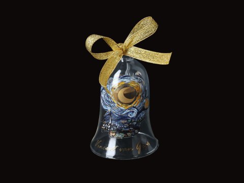 Szklany Dzwonek - Gwiaździsta Noc (V. van Gogh) - 7 cm