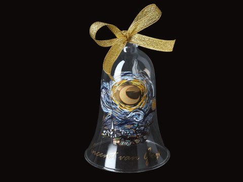 Szklany Dzwonek - Gwiaździsta Noc (V. van Gogh) - 9 cm