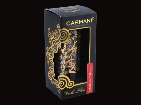 Kieliszek do Mocnych Trunków z 4 Podkładkami – Drzewo życia (G. Klimt) – 60 ml