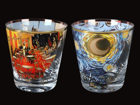 Szklanki do Whisky - Taras i Gwiaździsta Noc (V. van Gogh) - 2 szt.