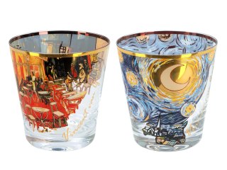 Szklanki do Whisky - Taras i Gwiaździsta Noc (V. van Gogh) - 2 szt.