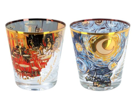 Szklanki do Whisky - Taras i Gwiaździsta Noc (V. van Gogh) - 2 szt.