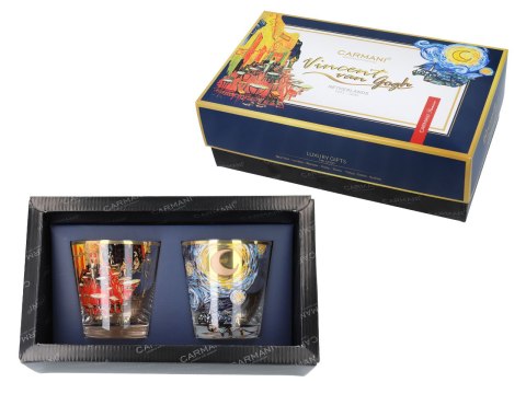 Szklanki do Whisky - Taras i Gwiaździsta Noc (V. van Gogh) - 2 szt.