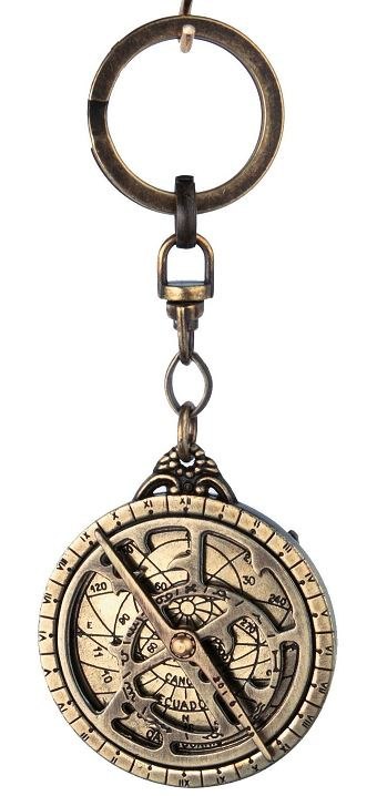 Brelok Mosiężny – Miniatura Astrolabium – Średnica 4,5 cm