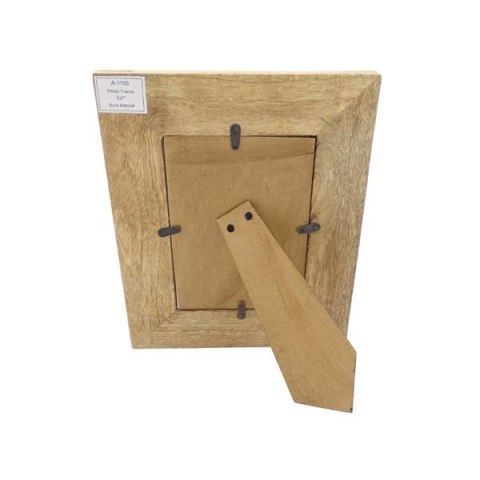 Ramka na Zdjęcia z Drewna Mangowego – Motyw Koniczyny Marokańskiej – Format 13x18 cm