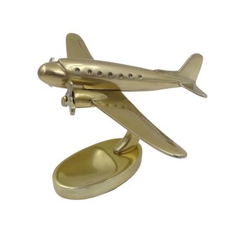 Model Samolotu Dwusilnikowego – Podniebna Elegancja – Złoto – 29 cm