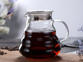 Dzbanek Szklany do Przelewowowego Parzenia – Zestaw z Filtrami – 800 ml