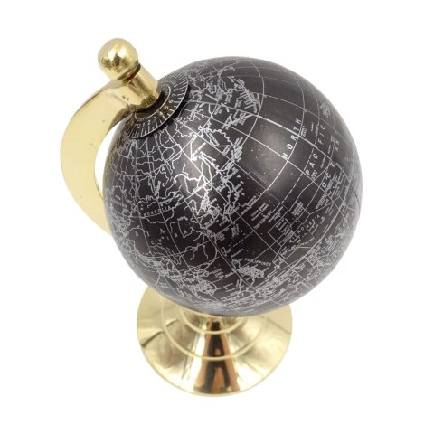 Globus Dekoracyjny (Awangarda) – Mosiądz i Czerń – 20 cm