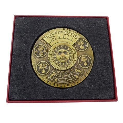 Renesansowy Kalendarz Wieczysty w Eleganckim Pudełku – Średnica 9 cm