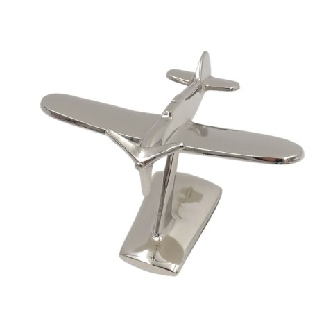 Model Samolotu na Podstawie – Srebrna Elegancja – 17 cm